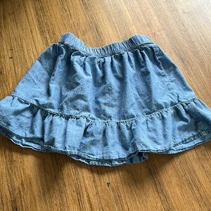 Girls jcrew chambray skirt